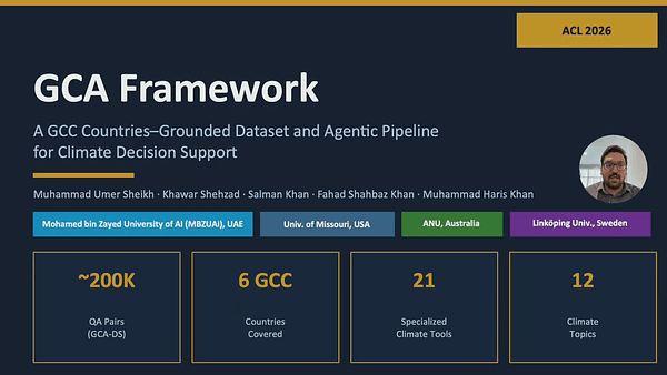 GCA Framework: A GCC Countries–Grounded Dataset and Agentic Pipeline for Climate Decision Support