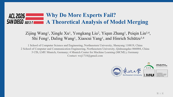 Why Do More Experts Fail? A Theoretical Analysis of Model Merging