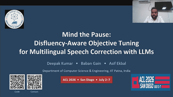 Mind the Pause: Disfluency-Aware Objective Tuning for Multilingual Speech Correction with LLMs