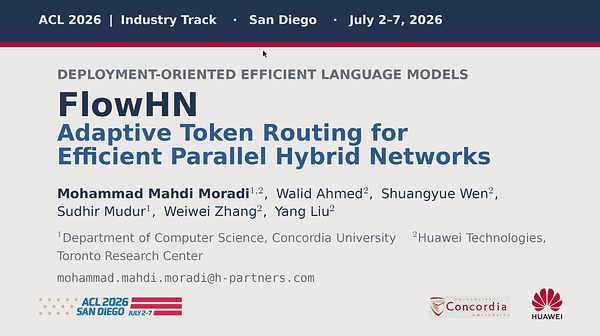 FlowHN: Adaptive Token Routing for Efficient Parallel Hybrid Networks