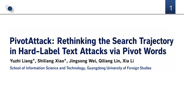 PivotAttack: Rethinking the Search Trajectory in Hard-Label Text Attacks via Pivot Words