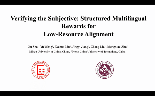 Verifying the Subjective: Structured Multilingual Rewards for Low-Resource Alignment