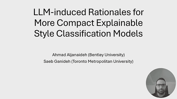LLM-induced Rationales for More Compact Explainable Style Classification Models