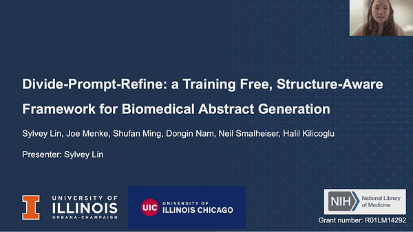 Divide-Prompt-Refine: a Training-Free, Structure-Aware Framework for Biomedical Abstract Generation