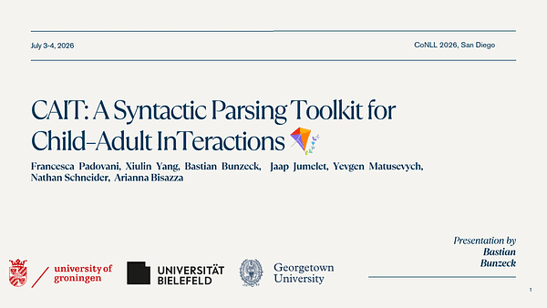 A Syntactic Annotation Toolkit for Child–Adult InTeractions (CAIT)