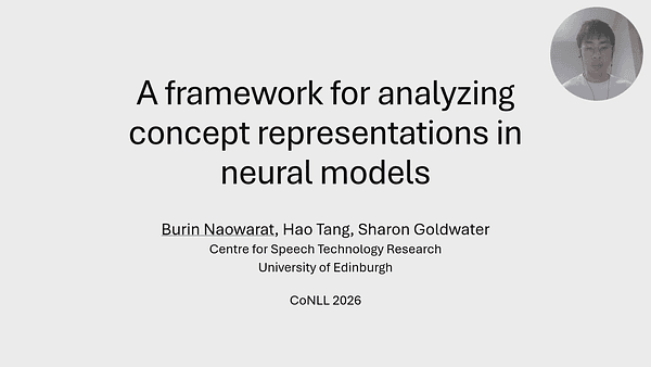 A framework for analyzing concept representations in neural models