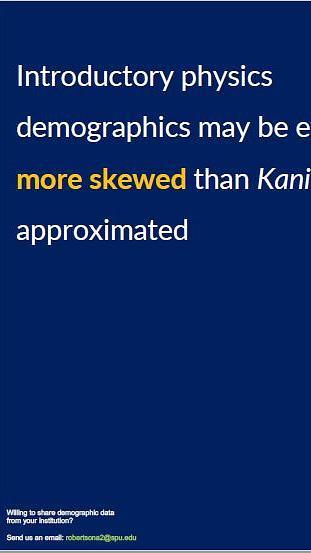 Toward Characterizing the Demographics of Introductory Physics Courses (PERC)