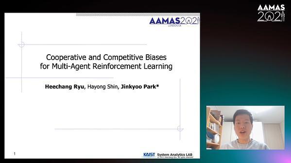 Cooperative and Competitive Biases for Multi-Agent Reinforcement Learning