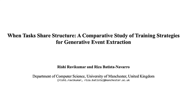 When Tasks Share Structure: A Comparative Study of Training Strategies for Generative Event Extraction