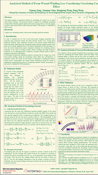  Analytical Method of Form-Wound Winding Loss Calculation Considering Circulating Current Effect