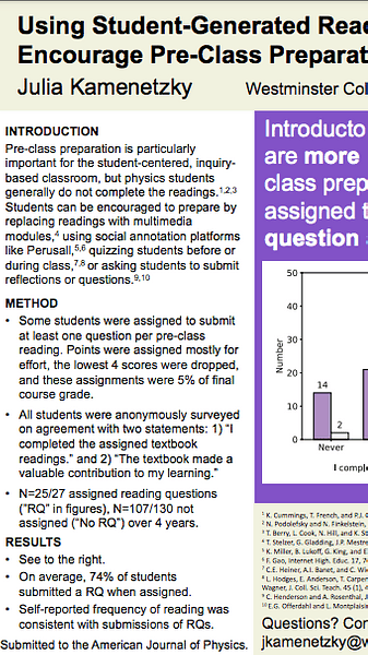 Using Student-Generated Reading Questions to Encourage Pre-Class Preparation in Introductory Physics