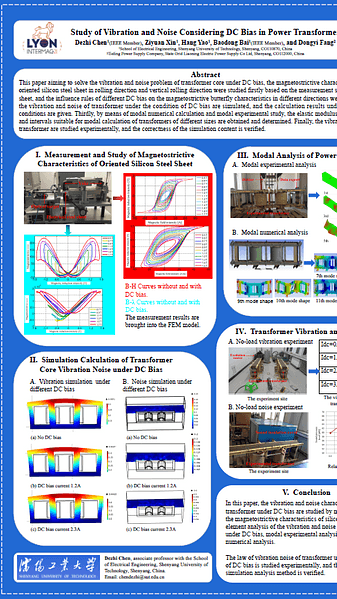  Study of Vibration and Noise Considering DC Bias in Power Transformer