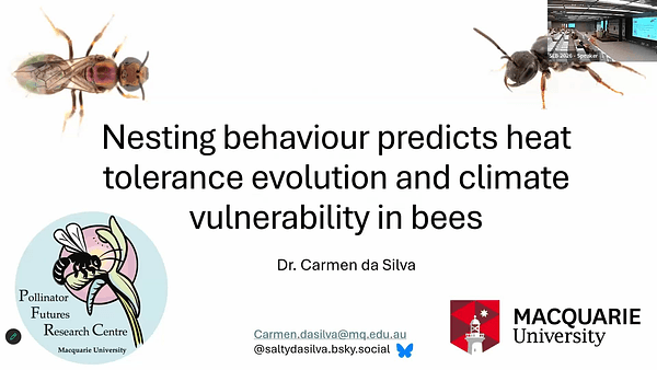 Nesting behaviour predicts heat tolerance evolution and climate vulnerability in bees
