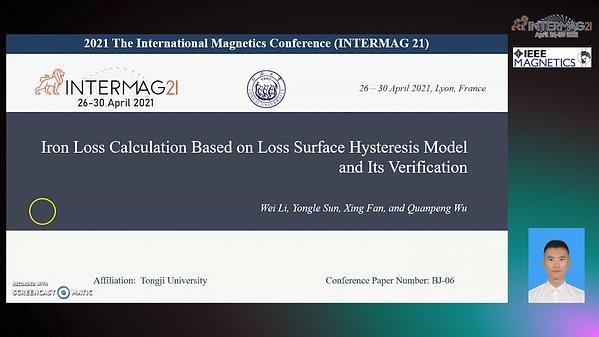  Iron Loss Calculation Based on Loss Surface Hysteresis Model and Its Verification