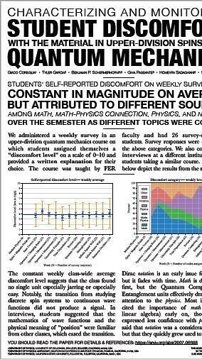 Characterizing and monitoring student discomfort in upper-division quantum mechanics