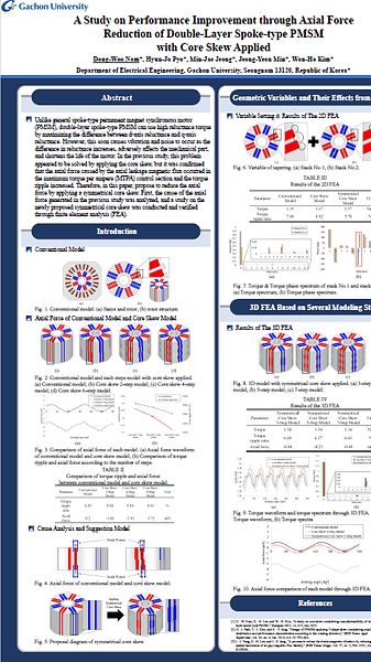  A Study on Core Skew for Performance Improvement of Double-Layer Spoke Type PMSM