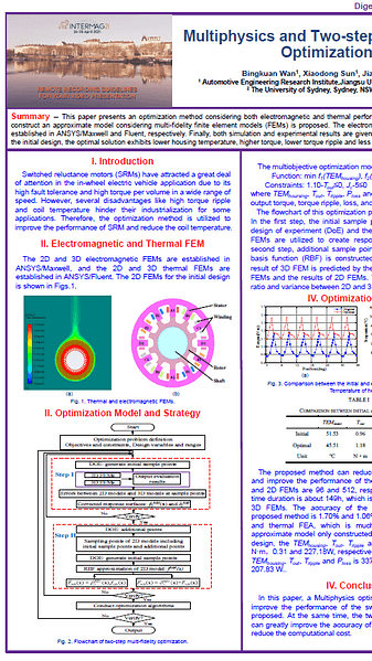  Multiphysics and Two-step Multi-fidelity Optimization for a Switched Reluctance Motor