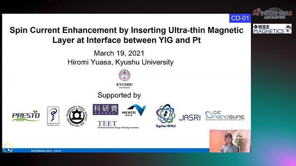  Spin Current Enhancement by Inserting Ultra-thin Magnetic Layer at Interface between YIG and Pt INVITED