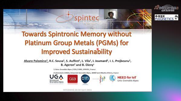  Towards Spintronic Memory without Platinum Group Metals (PGMs) for Improved Sustainability