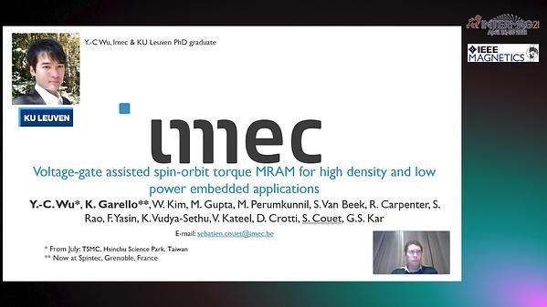  Voltage-Gate Assisted Spin-Orbit Torque MRAM for High-Density and Low Power Embedded Applications INVITED