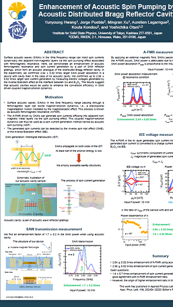  Enhancement of Acoustic Spin Pumping by Acoustic Distributed Bragg Reflector Cavity