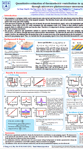  Quantitative Estimation of Thermoelectric Contributions in Spin Pumping Signals through microwave photoresistance measurements