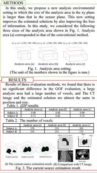  Study on Sensor and Analysis area in The Signal Source Estimation by Spatial Filter for Magnetocardiogram