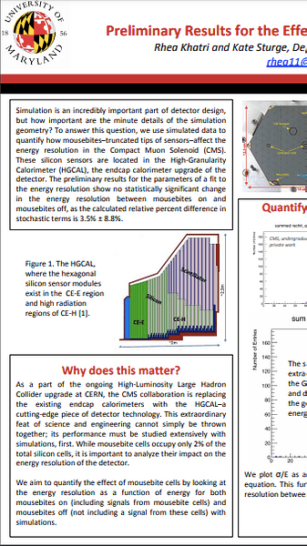 Preliminary Results for the Effect of Mousebites on Energy Resolution in the CMS HGCAL