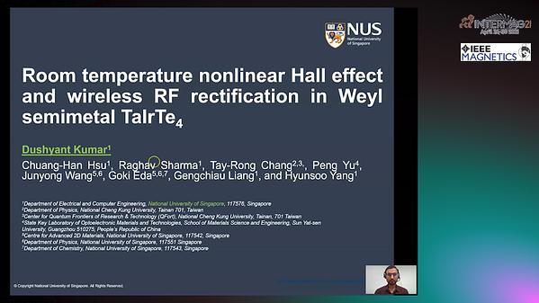  Room Temperature Nonlinear Hall Effect and Wireless RF Rectification in Weyl Semimetal TaIrTe4