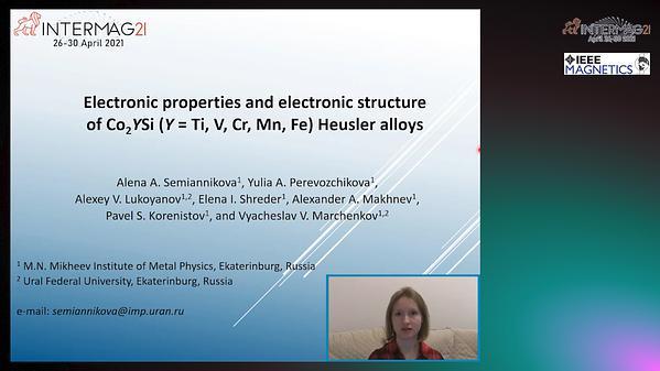  Electronic properties and electronic structure of Co2YSi (Y = Ti, V, Cr, Mn, Fe, Co, Ni) Heusler alloys