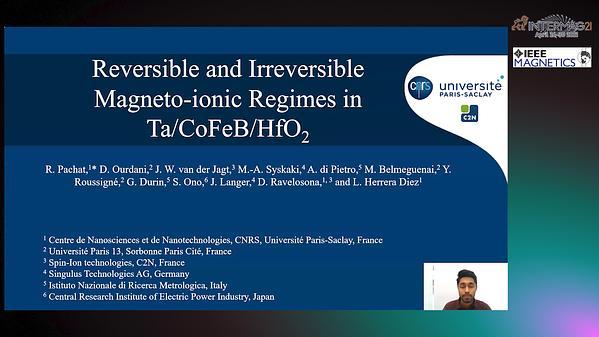  Reversible and Irreversible Magneto-ionic Regimes in Ta/CoFeB/HfO2