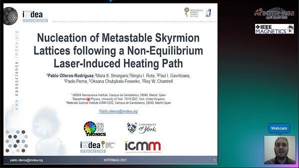  Nucleation of Metastable Skyrmion Lattices following a Non-Equilibrium Laser-Induced Heating Path