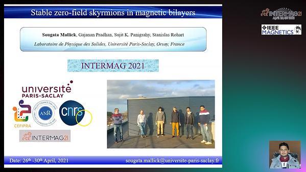  Stable zero-field skyrmions in magnetic bilayers