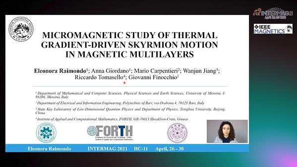  Micromagnetic study of thermal gradient-driven skyrmion motion in magnetic multilayers