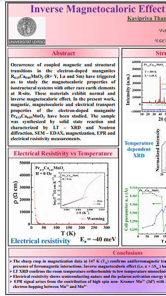  Inverse Magnetocaloric Effect and the Magnetostructural Transition in Pr0.15Ca0.85MnO3 Manganite