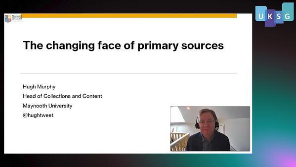 The changing face of primary sources