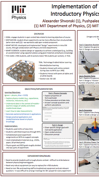 Implementation of Design Experiments in Large-Scale Introductory Physics Classes:  Take-Home Experiments - Poster