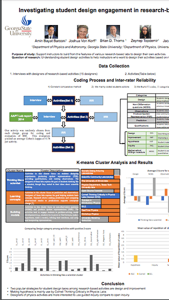 Investigating student design engagement in research-based activities