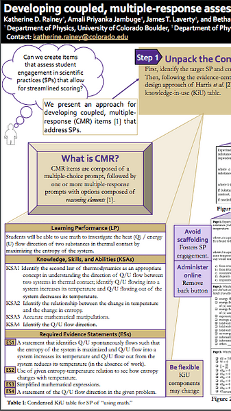 Developing coupled, multiple-response assessment items addressing scientific practices