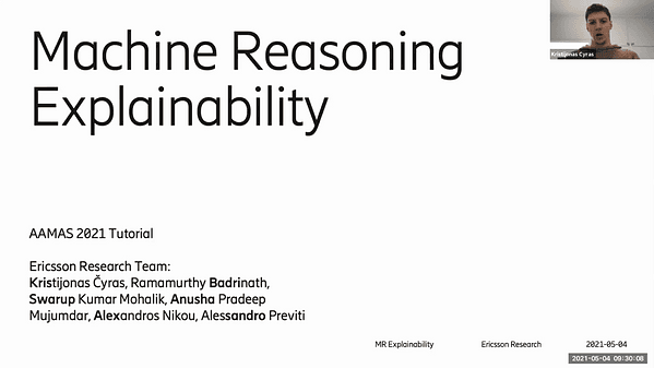 Machine Reasoning Explainability