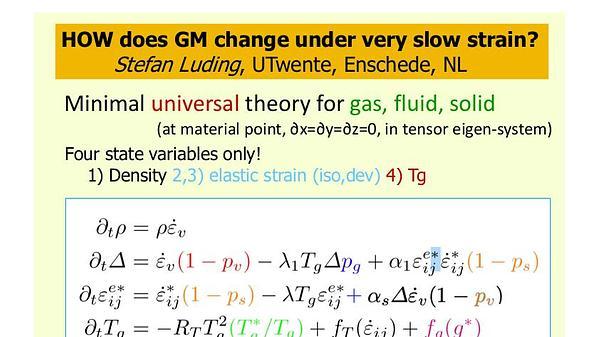 How does static granular matter re-arrange for different isotropic strain rate?