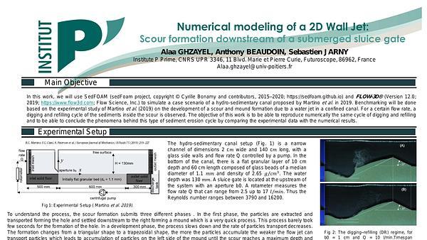 Modelling of scour formation using SedFoam, continuum approach