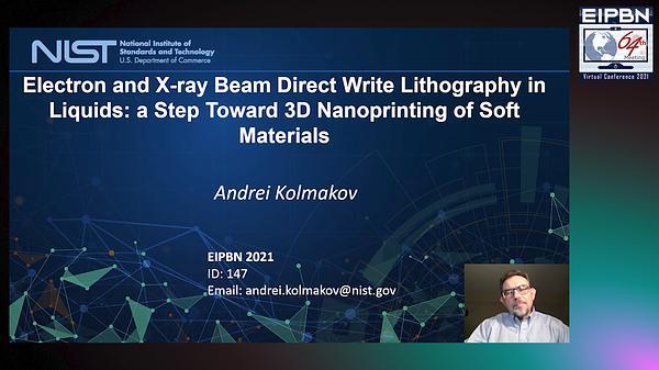 Electron and X-ray Beam Direct Write Lithography in Liquids: a Step Toward 3D Nanoprinting of Soft Materials