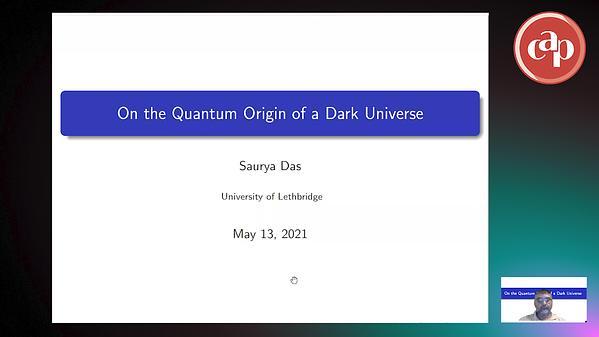 On the quantum origin of a dark universe