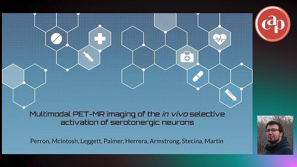 Multi-modal PET-MR imaging of the selective activation of serotonergic neurons in living rodent brains with DREADD technology