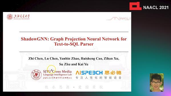 ShadowGNN: Graph Projection Neural Network for Text-to-SQL Parser