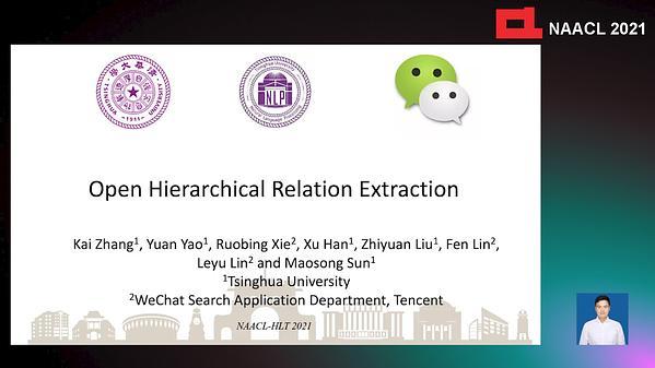 Open Hierarchical Relation Extraction