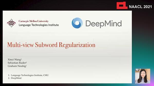 Multi-view Subword Regularization