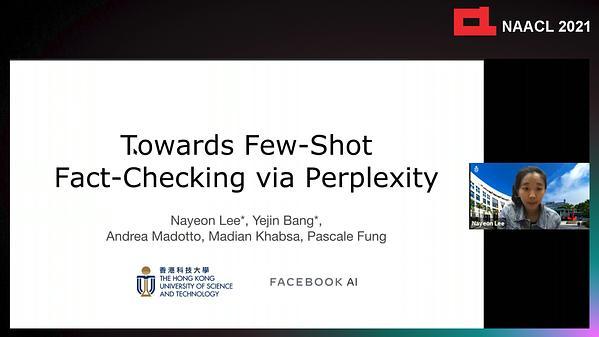 Towards Few-shot Fact-Checking via Perplexity