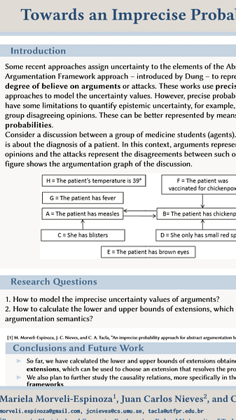 Towards an Imprecise Probability Approach for Abstract Argumentation